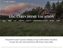 Tablet Screenshot of logcabinhomevacation.com